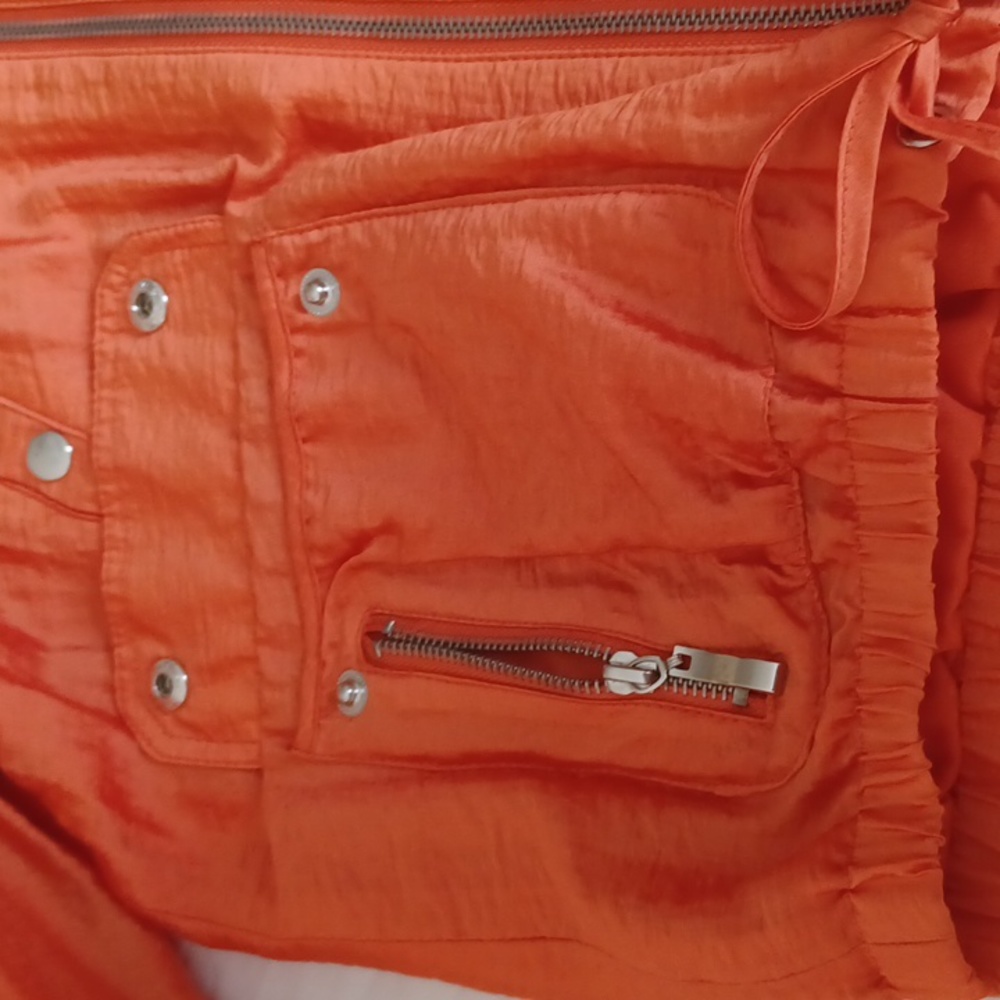 Ladies fun orange wind breaker - Picture 5 of 9